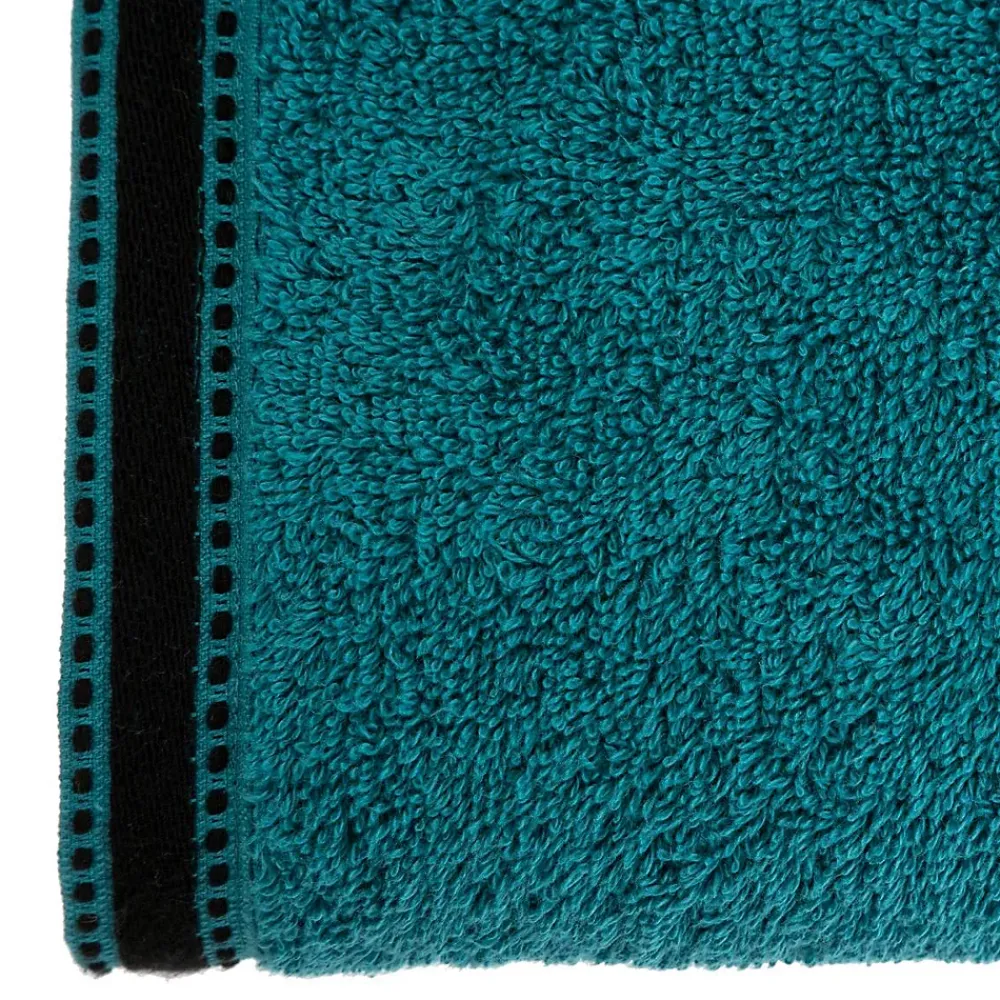Atmosphera Créateur D'Intérieur Drap de bain Joia - coton 550 gr/m² - bleu canard 100x150 cm - Atmosphera