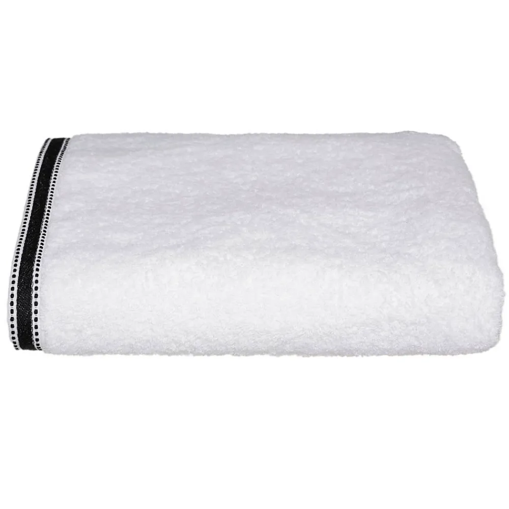 Atmosphera Créateur D'Intérieur Drap de bain Joia - coton 550 gr/m² - blanc 100x150 cm - Atmosphera