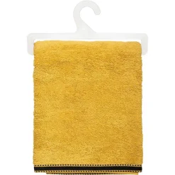 Atmosphera Créateur D'Intérieur Drap de bain Joia - coton 550 gr/m² - jaune moutarde 100x150 cm - Atmosphera