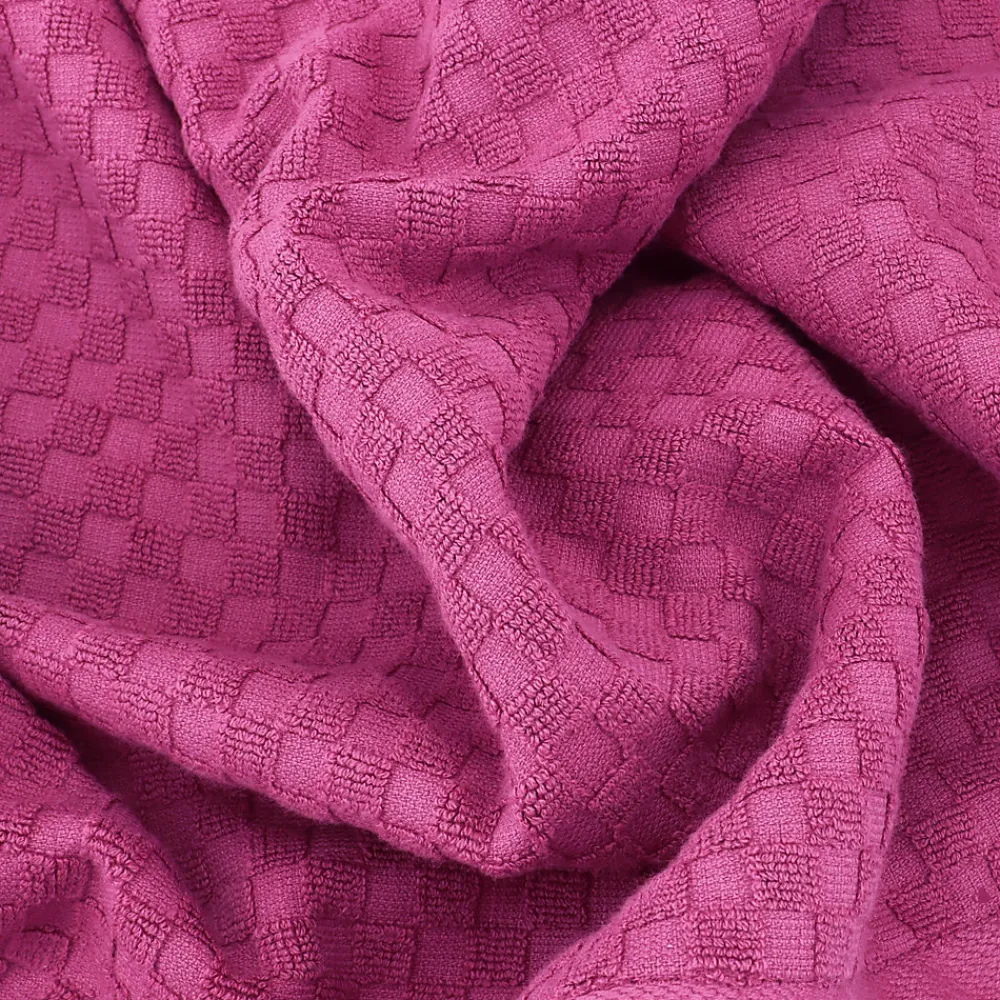 Serviette De Bain|Linnea Drap de bain éponge coton 100x170 cm coton DAMA fuchsia