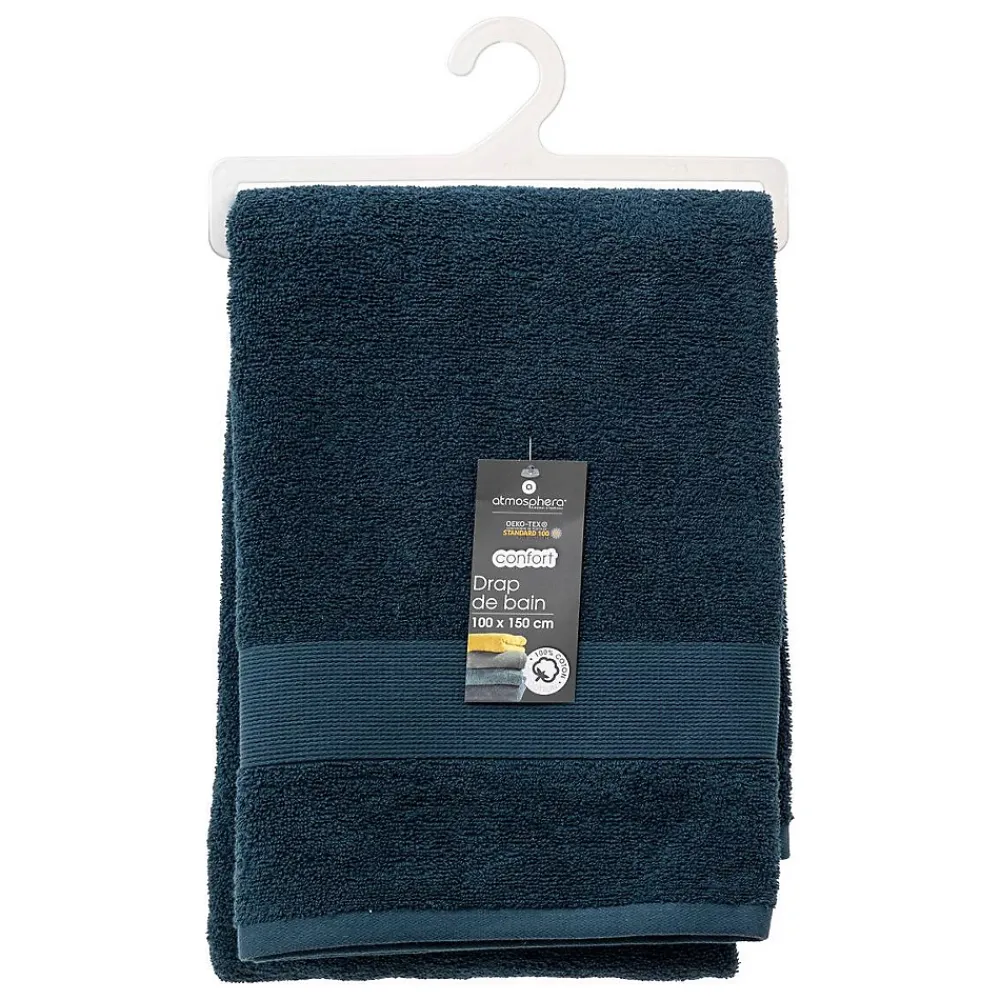 Serviette De Toilette|Atmosphera Créateur D'Intérieur Drap de bain Praia 100x150cm - Atmosphera