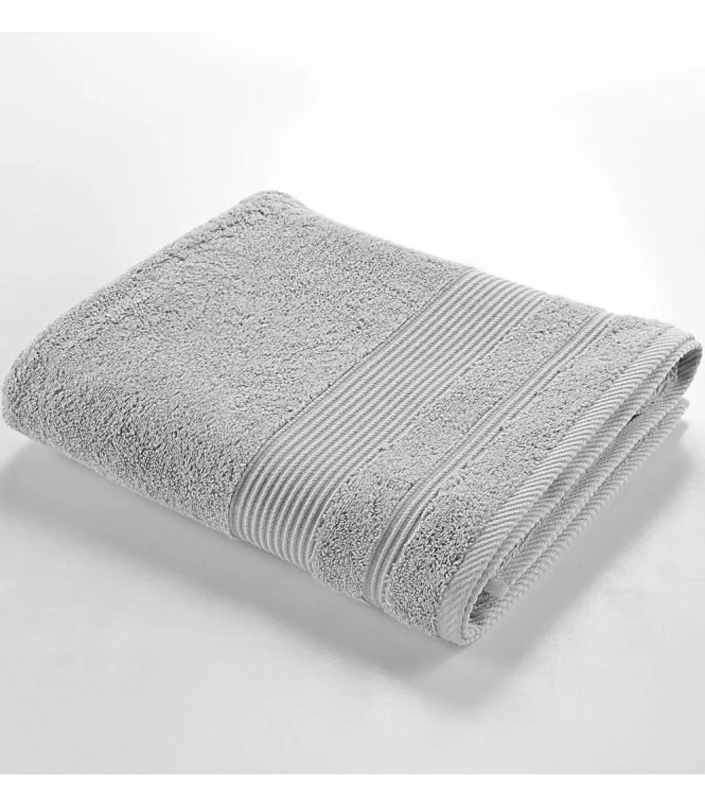 Douceur D'Intérieur Drap de Bain 90x150 cm - Collection Tendresse - Éponge 500 g,m² - 90x150cm - Gris