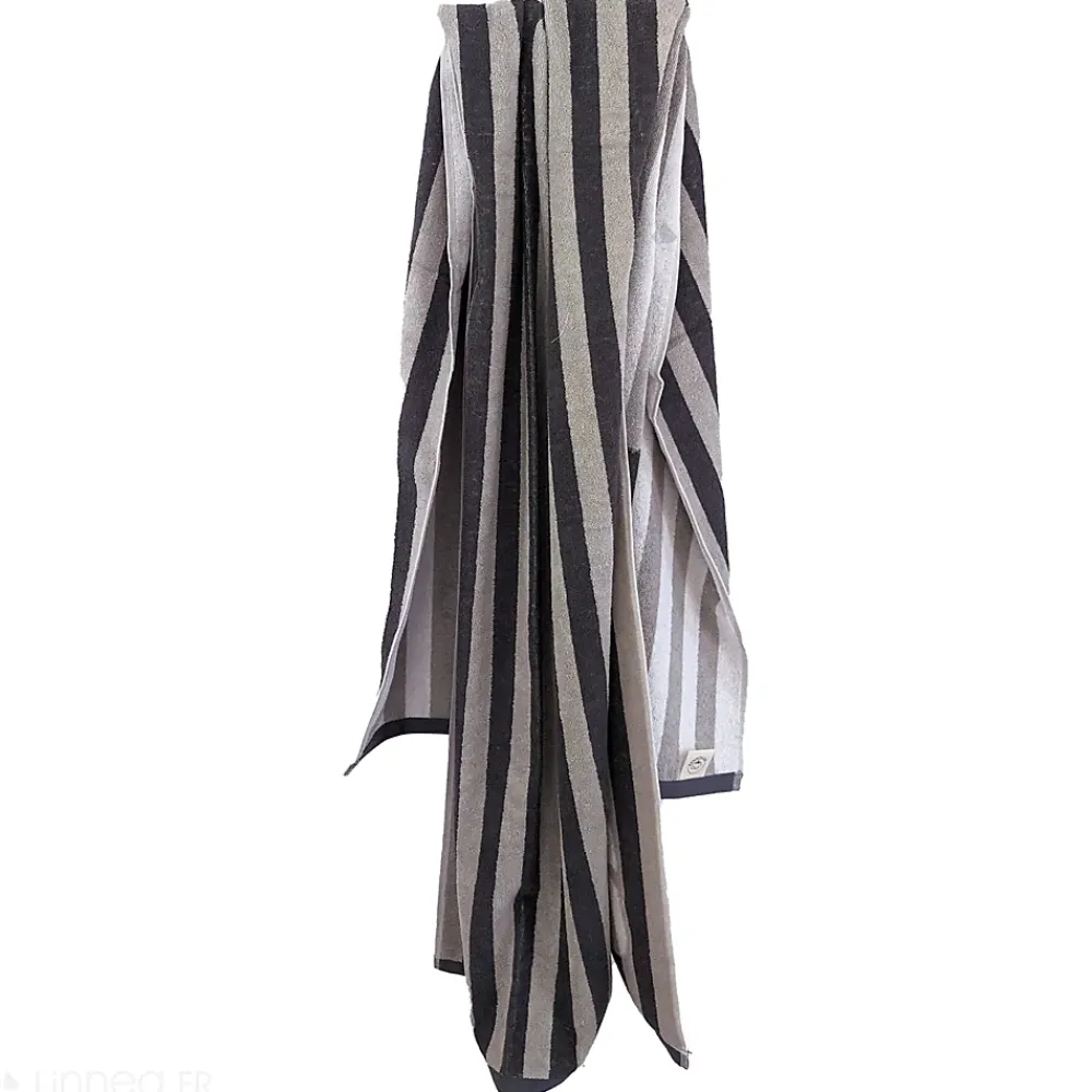 Linnea Drap de bain 85x200 cm collection SAUNA EFFICIENCE majuscule gris