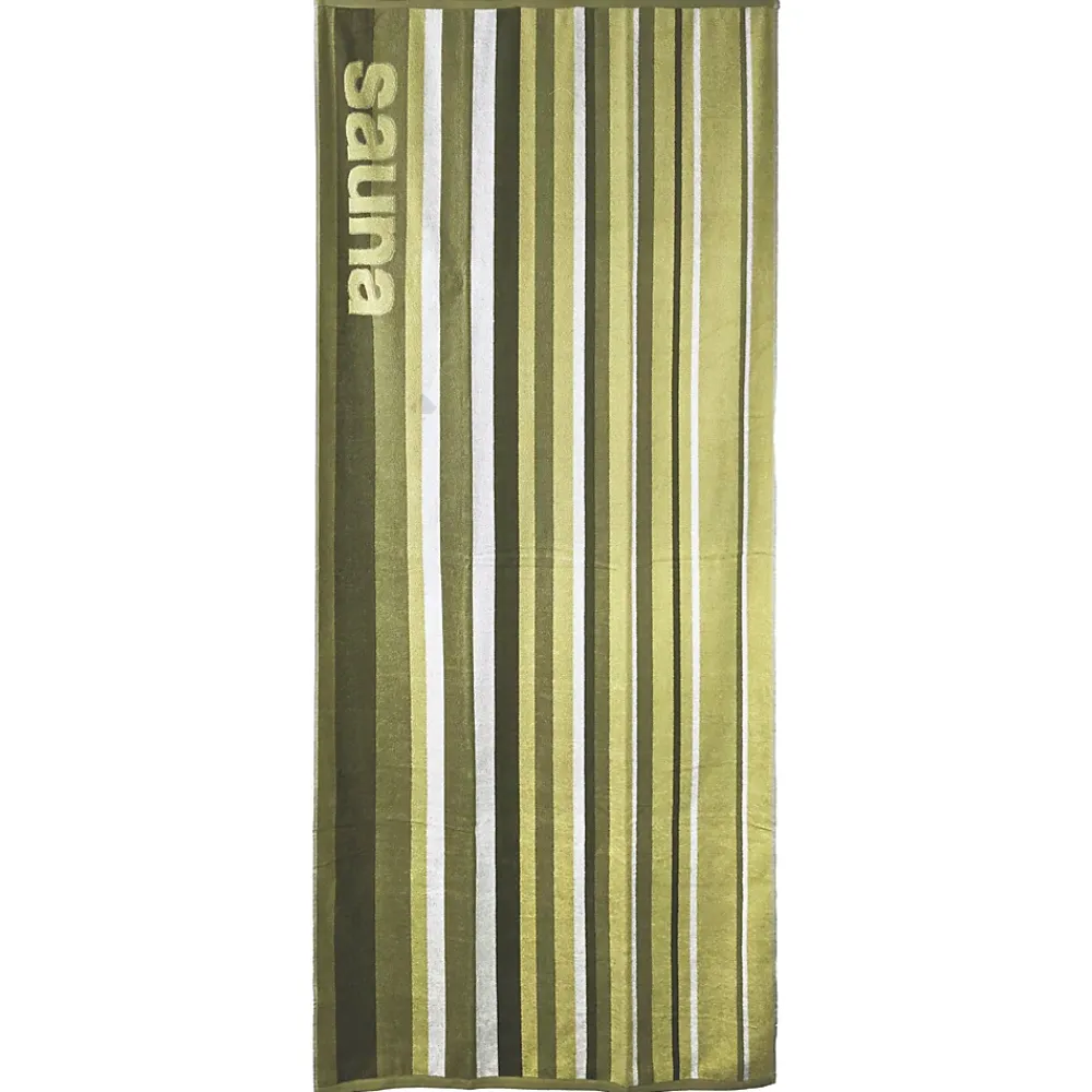 Linnea Drap de bain 85x200 cm collection SAUNA EFFICIENCE minuscule vert
