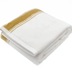 Serviette De Bain|Linnea Drap de bain 100x150 cm coton RIBBON II jaune