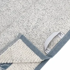Linnea Drap de bain 100x150 cm FOLIUM en coton 520 g/m² bleu Cérulé