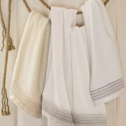 Linnea Drap de bain 100x150 cm JULIET Blanc 520g/m2