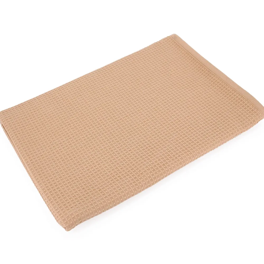 Linnea Drap de bain 90x160 cm nid d'abeille PURE WAFFLE 300 g/m² beige