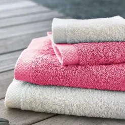 Serviette De Bain|Linnea Drap de bain 100x150 cm PURE Fraise 550g/m2