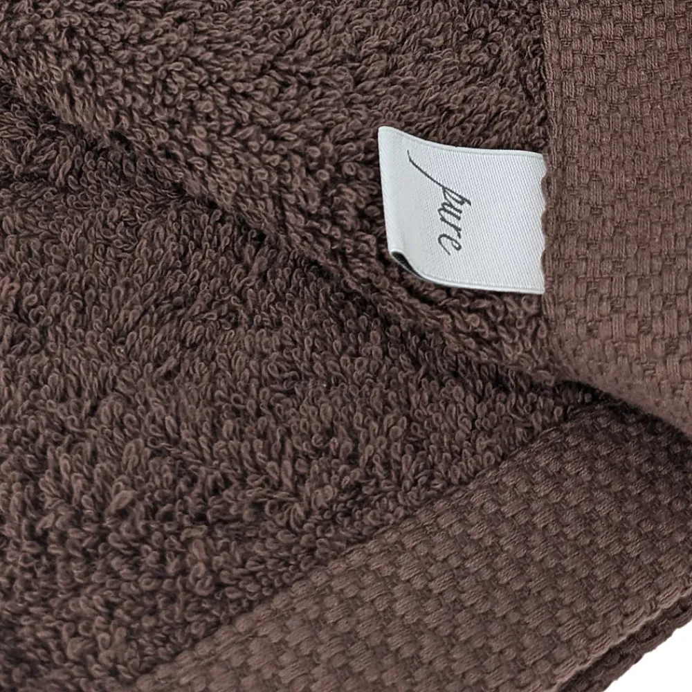 Linnea Drap de bain 100x150 cm PURE Marron 550g/m2