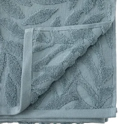 Atmosphera Créateur D'Intérieur Drap de douche Cisel - coton - bleu - 70x130 cm - Atmosphera
