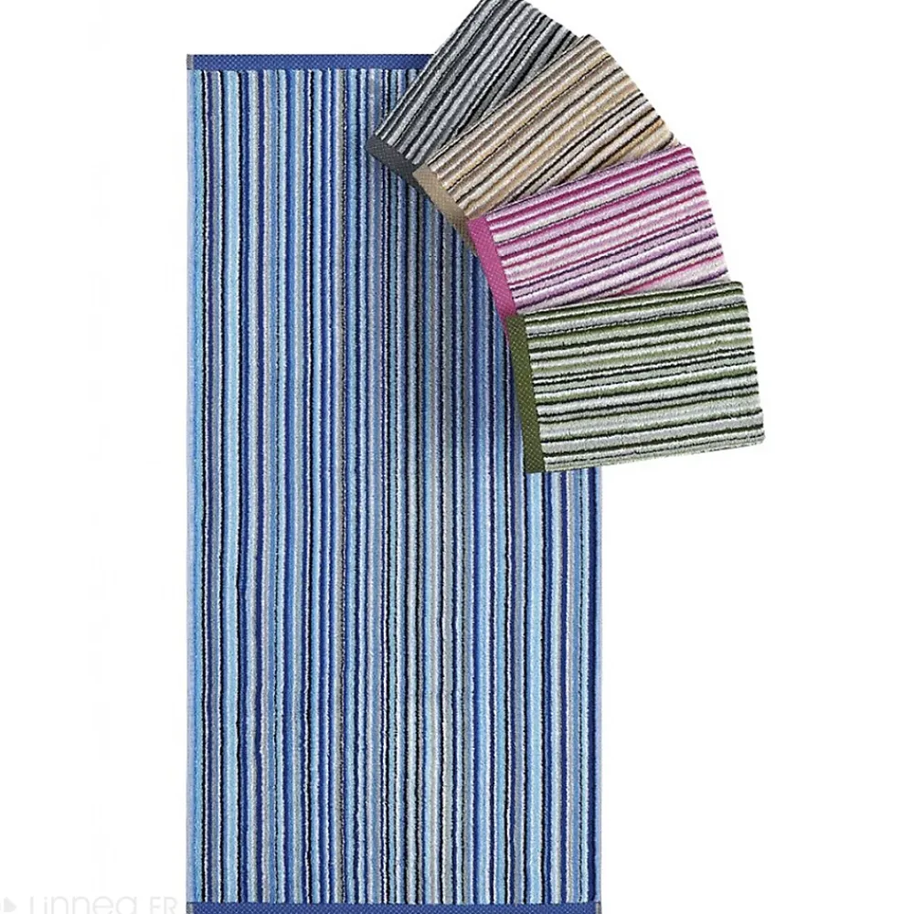 Linnea Drap de douche coton 500g/m2 PURE STRIPES II gris