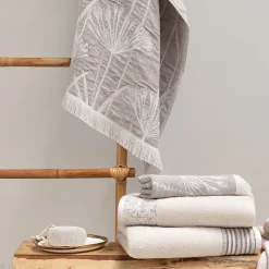 Serviette De Bain|Linnea Drap de douche coton 70x140 cm collection DRY DANDELION beige