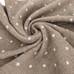 Serviette De Bain|Linnea Drap de douche en coton 70X140 cm collection EFFICIENT DOTS marron roble
