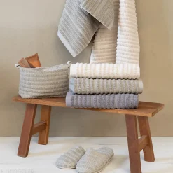 Linnea Drap de douche en fils retors 70x140 cm pur coton collection SWELL vert
