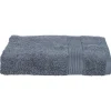 Atmosphera Créateur D'Intérieur Drap de douche Essentiel - coton 450 gr/m² - gris anthracite 70x130 cm - Atmosphera