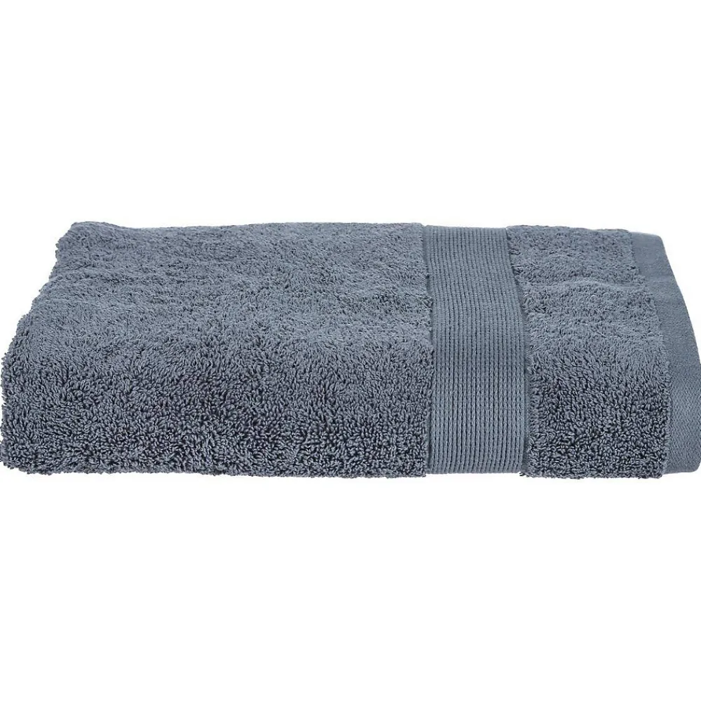 Atmosphera Créateur D'Intérieur Drap de douche Essentiel - coton 450 gr/m² - gris anthracite 70x130 cm - Atmosphera