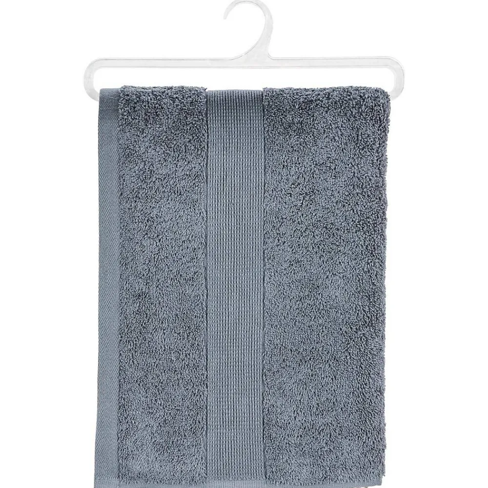 Atmosphera Créateur D'Intérieur Drap de douche Essentiel - coton 450 gr/m² - gris anthracite 70x130 cm - Atmosphera