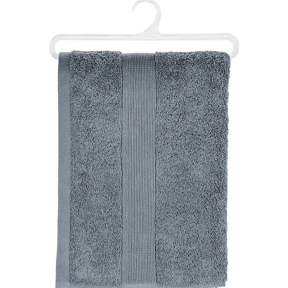 Atmosphera Créateur D'Intérieur Drap de douche Essentiel - coton 450 gr/m² - gris anthracite 70x130 cm - Atmosphera