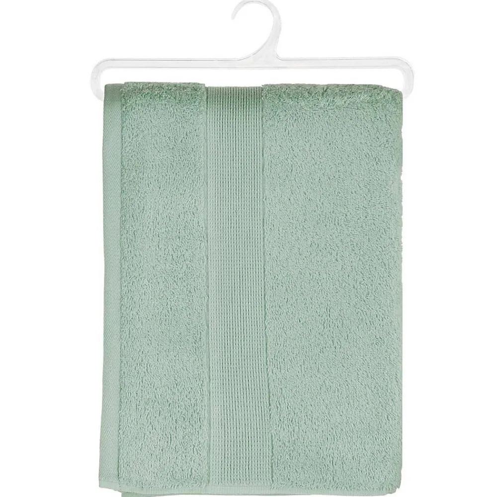 Serviette De Toilette|Atmosphera Créateur D'Intérieur Drap de douche Essentiel - coton 450 gr/m² - vert céladon 70x130 cm - Atmosphera