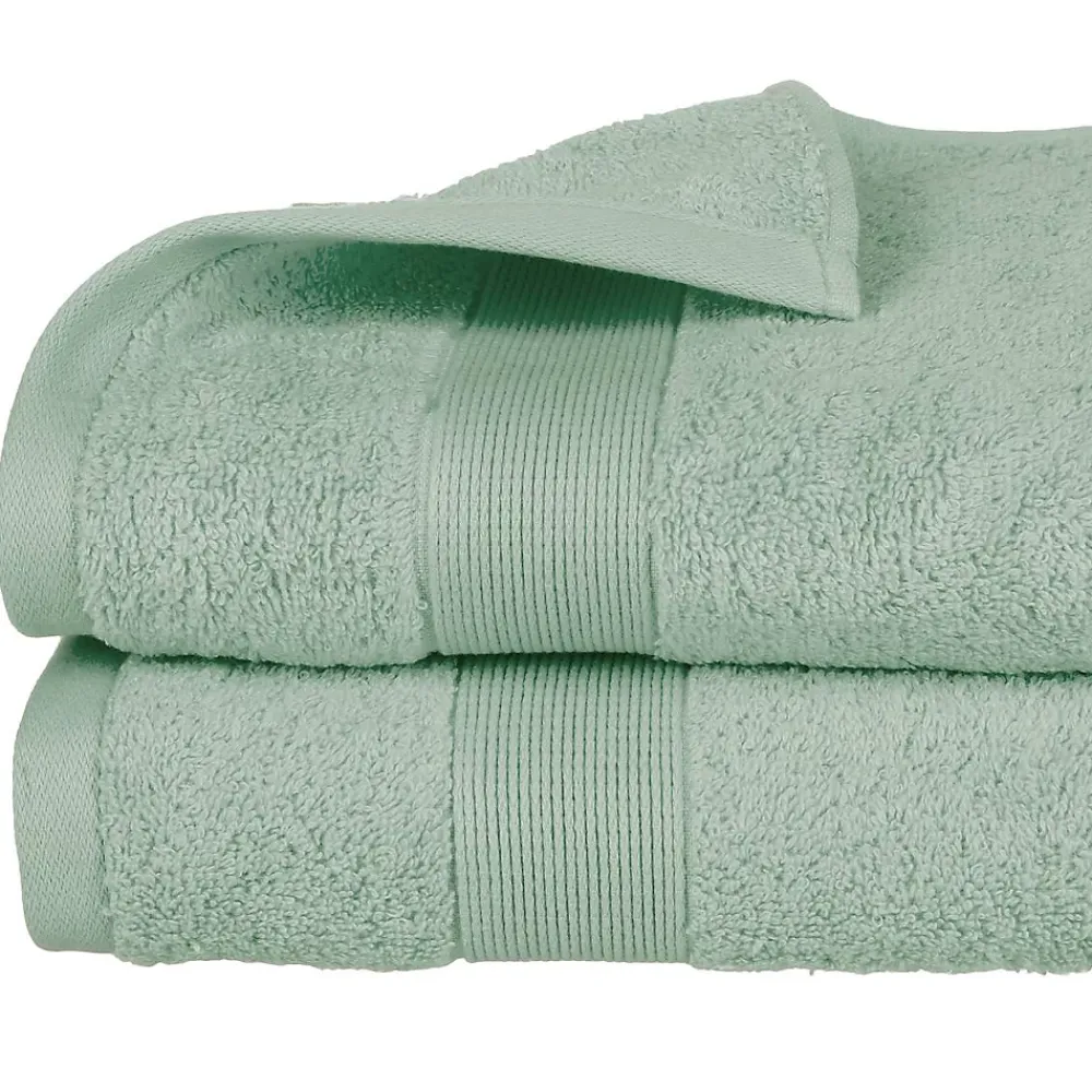 Serviette De Toilette|Atmosphera Créateur D'Intérieur Drap de douche Essentiel - coton 450 gr/m² - vert céladon 70x130 cm - Atmosphera