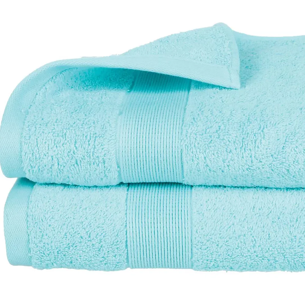 Atmosphera Créateur D'Intérieur Drap de douche Essentiel - coton 450 gr/m² - bleu aqua 70x130 cm - Atmosphera