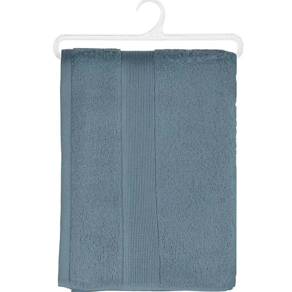 Serviette De Toilette|Atmosphera Créateur D'Intérieur Drap de douche Essentiel - coton 450 gr/m² - gris orage 70x130 cm - Atmosphera