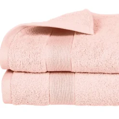Atmosphera Créateur D'Intérieur Drap de douche Essentiel - coton 450 gr/m² - rose 70x130 cm - Atmosphera