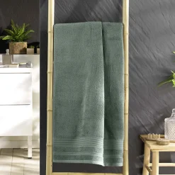 Serviette De Bain|Douceur D'Intérieur Drap de Douche Uni Tendresse - 70x130 cm - 500 g,m² - 70x130cm - Orage