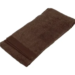 Serviette De Bain|Linnea Drap de douche 70x140 cm coton peigné ALBA chocolat
