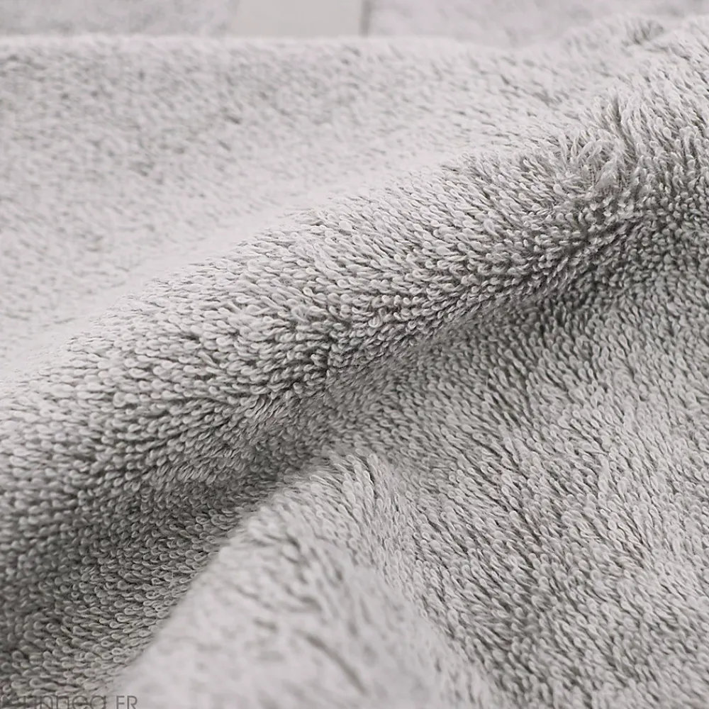 Serviette De Bain|Linnea Drap de douche 70x140 cm coton peigné ALBA argent