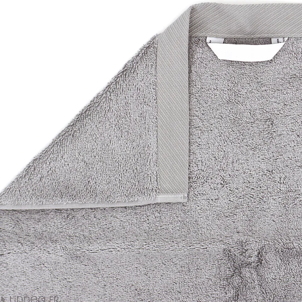 Serviette De Bain|Linnea Drap de douche 70x140 cm coton peigné ALBA argent