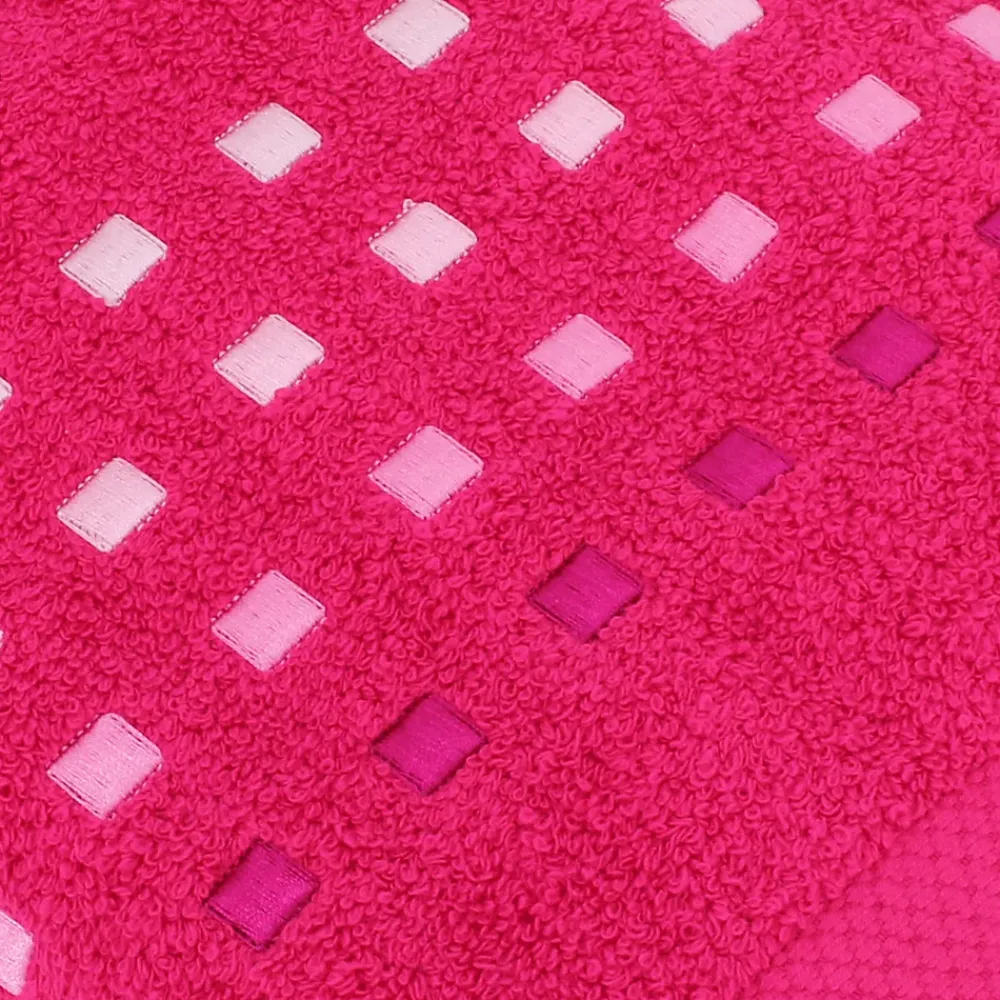Serviette De Bain|Linnea Drap de douche 70x140 cm coton 550g/m2 PURE PRIMAVERA Rose Fuchsia