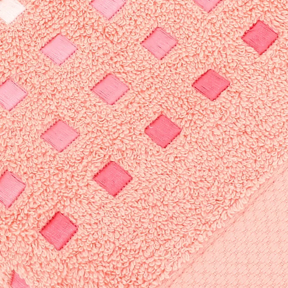 Linnea Drap de douche 70x140 cm coton 550g/m2 PURE PRIMAVERA rose Saumon