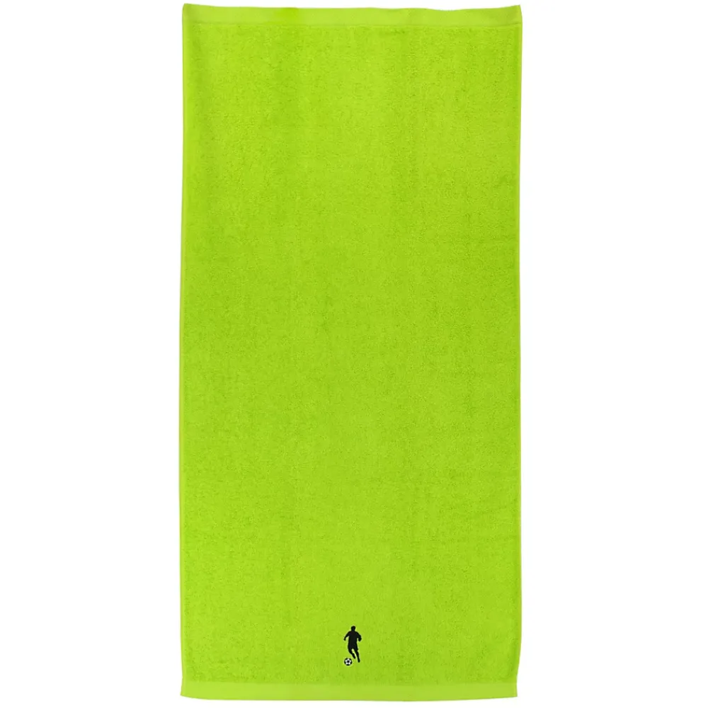 Linnea Drap de douche 70x140 cm coton 550g/m2 PURE FOOTBALL Vert Pistache