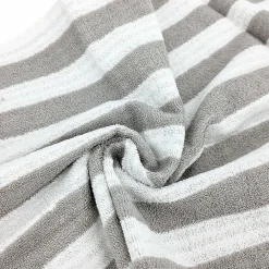 Serviette De Bain|Linnea Drap de douche 70x140 cm coton collection EFFICIENCE STRIPES gris lunar