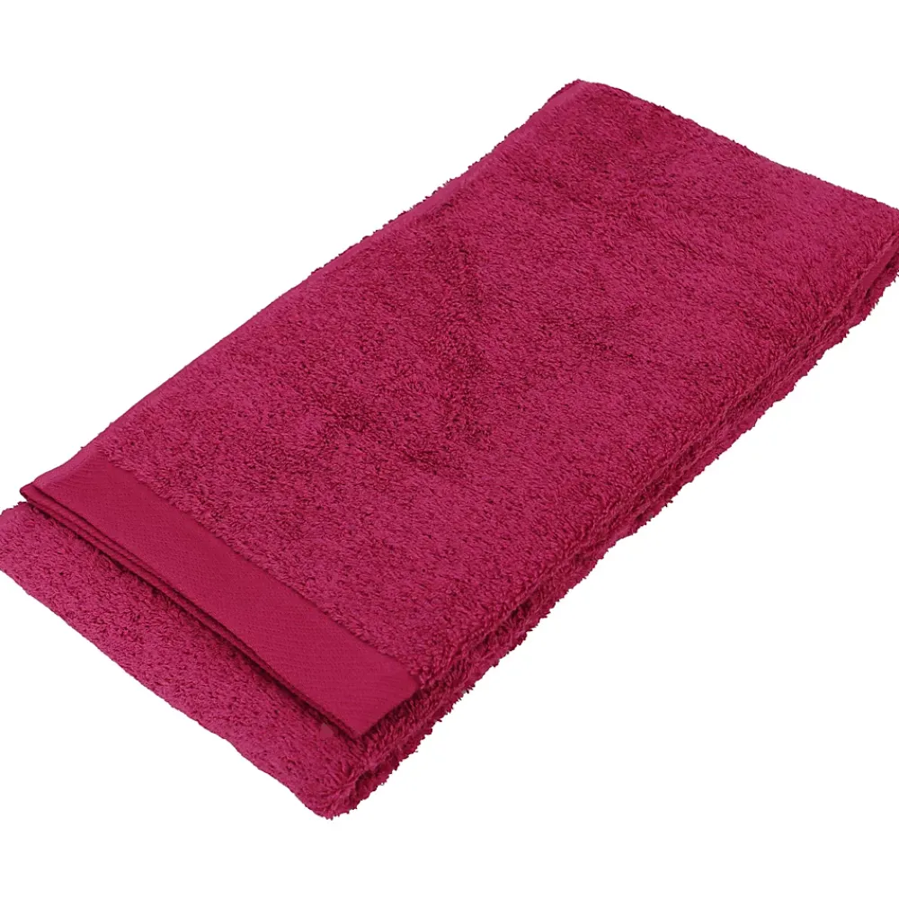 Serviette De Bain|Linnea Drap de douche 70x140 cm coton peigné ALBA prune