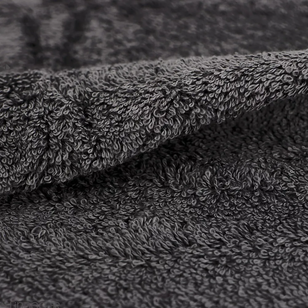 Serviette De Bain|Linnea Drap de douche 70x140 cm coton peigné ALBA anthracite