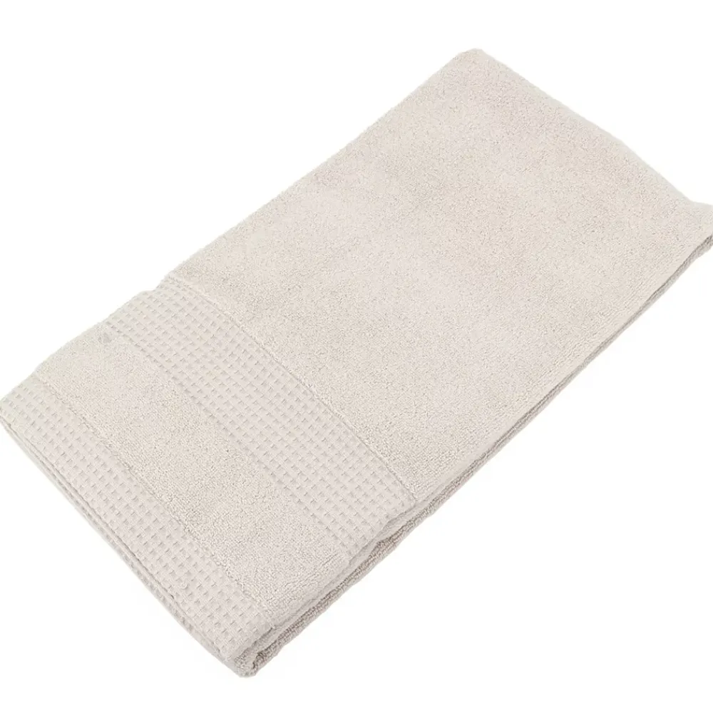 Linnea Drap de douche 70x140 cm NATURAL blanc crème