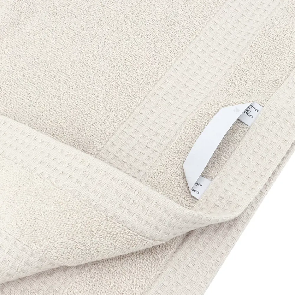 Linnea Drap de douche 70x140 cm NATURAL blanc crème