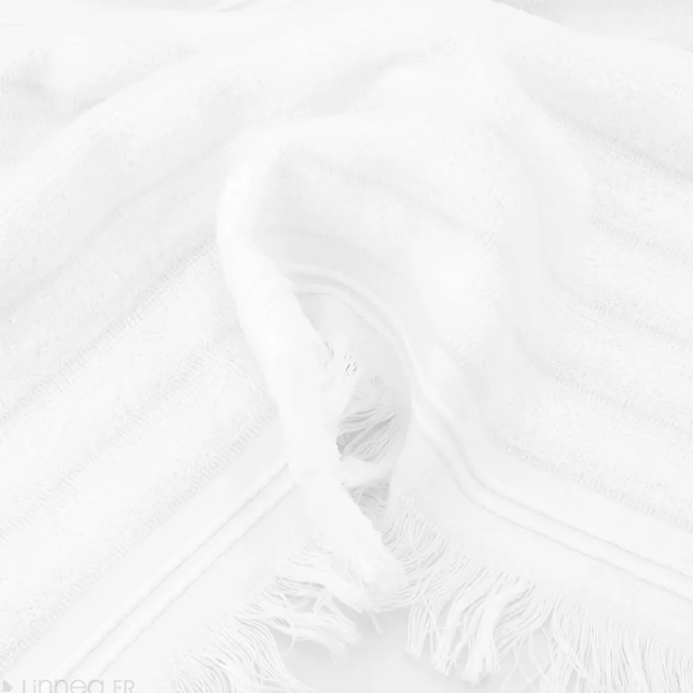 Linnea Drap de douche 70x140 cm NATURAL STRIPES blanc