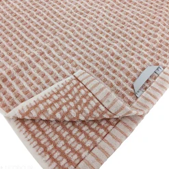 Linnea Drap de douche 70x140 cm pur coton motifs quadrillés collection GLOW marron