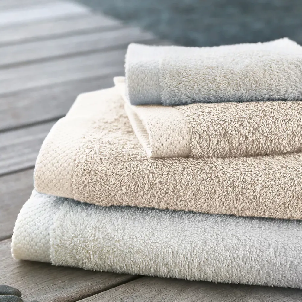 Serviette De Bain|Linnea Drap de douche 70x140 cm PURE Ivoire 550g/m2