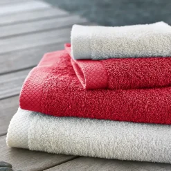 Linnea Drap de douche 70x140 cm PURE Rouge 550g/m2