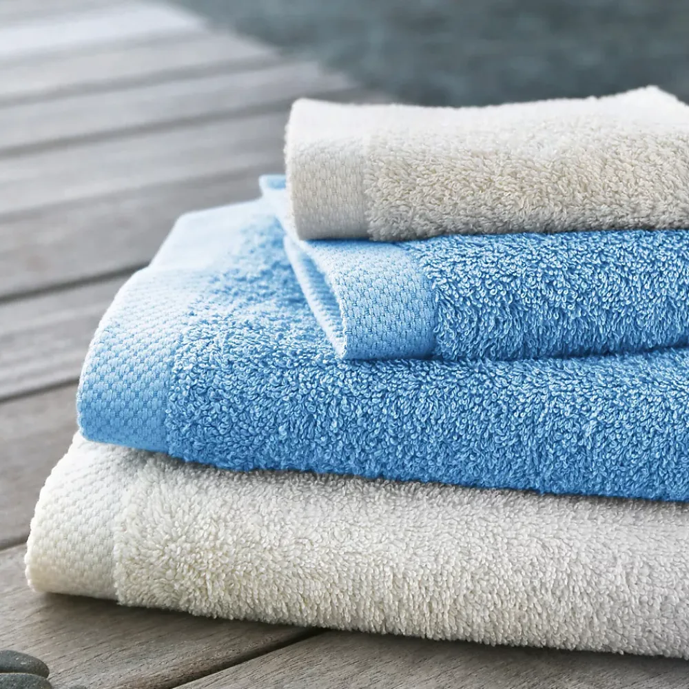 Linnea Drap de douche 70x140 cm PURE Bleu Ciel 550g/m2