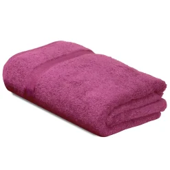 Linnea Drap de douche 70x140 cm ROYAL CRESENT Rose Vin 650g/m2
