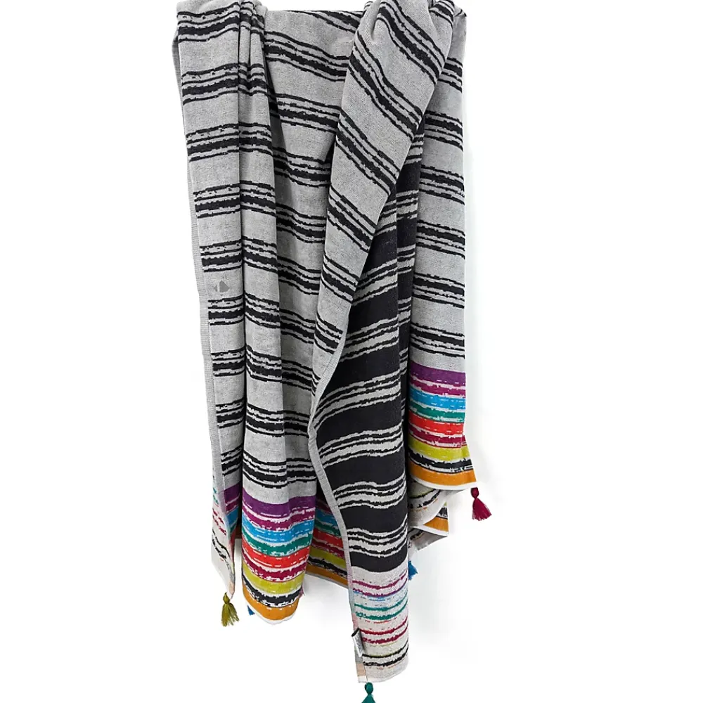 Linnea Drap de plage 100x180 cm en velours collection SICILE multicolore