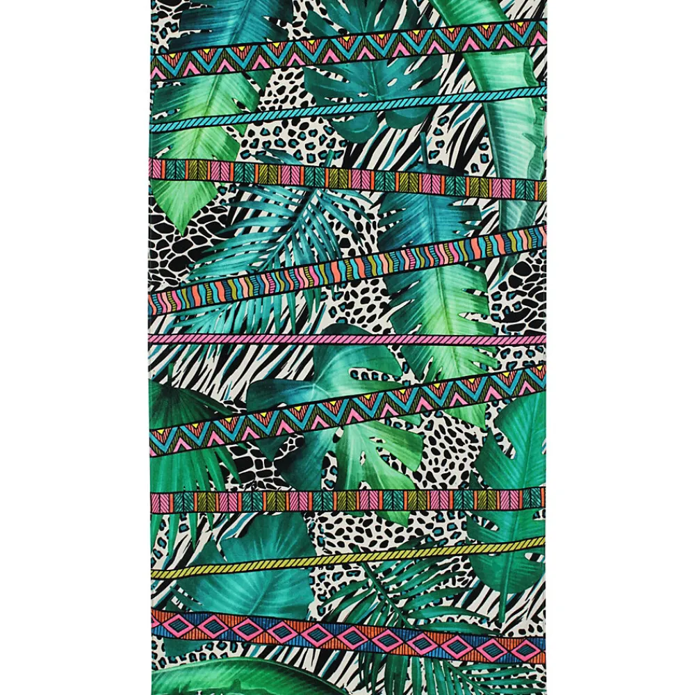 Linnea Drap de plage 100x180 cm JUNGLE Vert