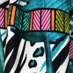 Linnea Drap de plage 100x180 cm JUNGLE Vert
