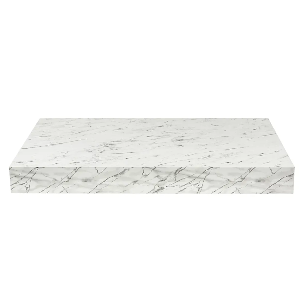 Egger Naturel plan vasque 123,5x8x50 cm, blanc effet marbre (DO12050MCB)